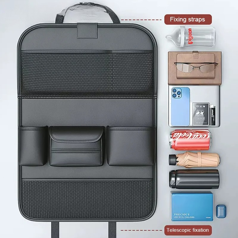 Car Back Seat Organizer With Tablet Holder - alternate angle