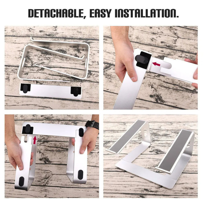 Aluminum Vertical Laptop Stand - detail