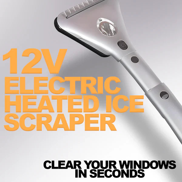 Electric Heated Ice Scraper - alternate angle