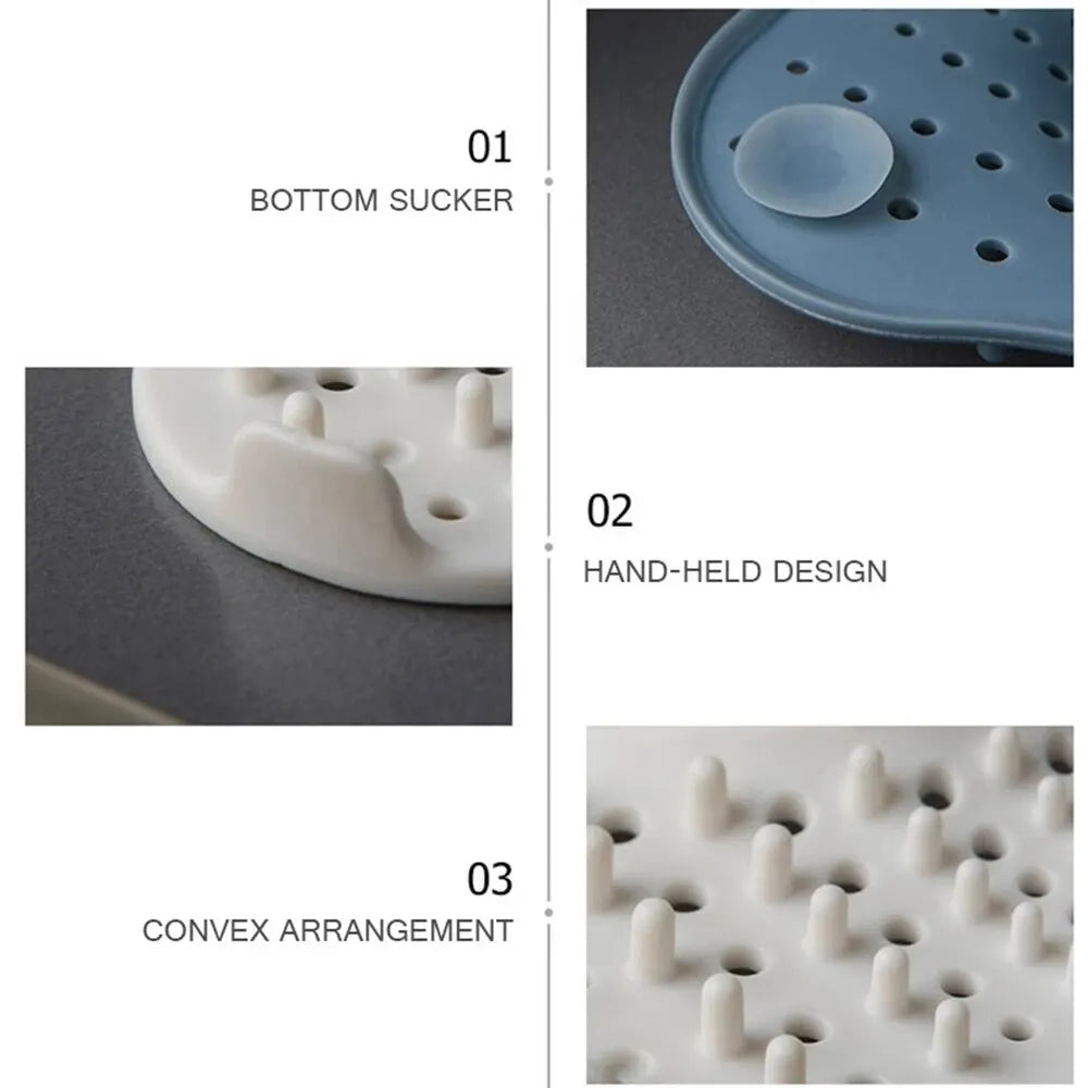 Anti Blocking Spiral Shower Drain Hair Catcher - detail