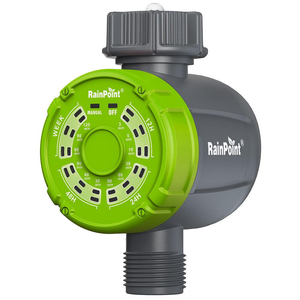 RainPoint Water Timer for Outdoor Hose Faucet, Outdoor-Ready
