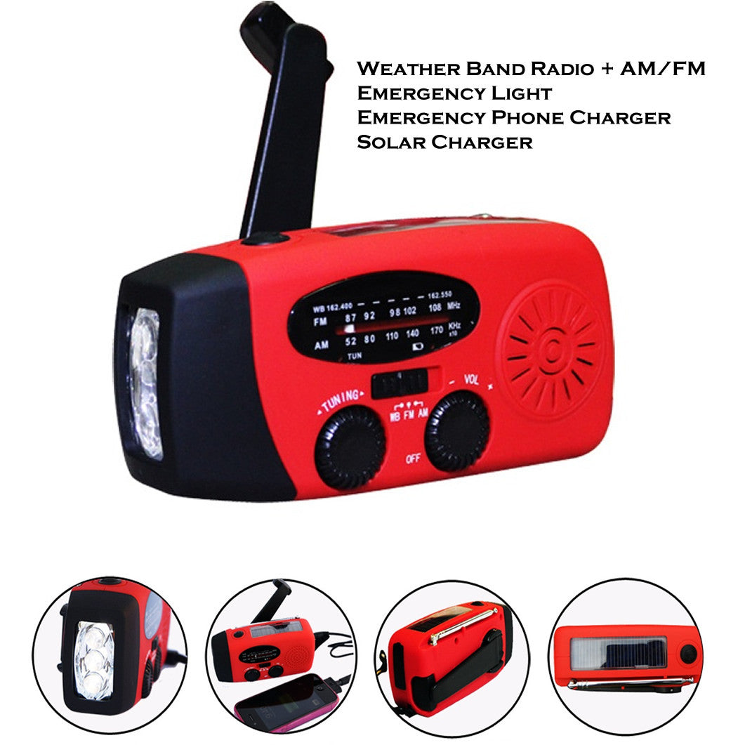 Storm Safe Emergency Am/Fm/Noaa Weather Band Radio With Solar Flash - detail