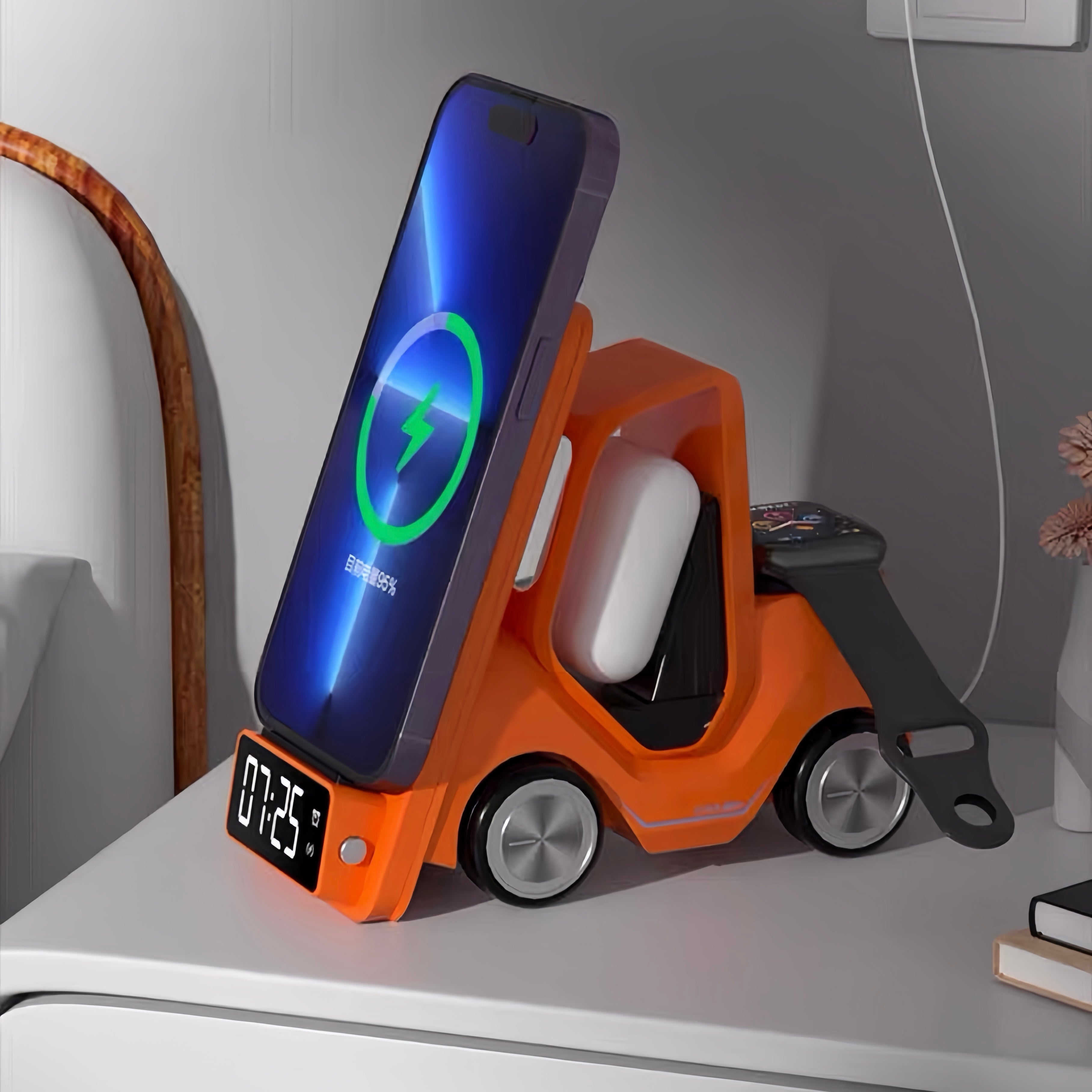 4 in 1 Forklift Fast Wireless Charging Station Dock for iPhone,, Wireless, iPhone - detail