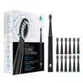 USB Rechargeable Sonic Toothbrush with 12 Brush Heads, Rechargeable