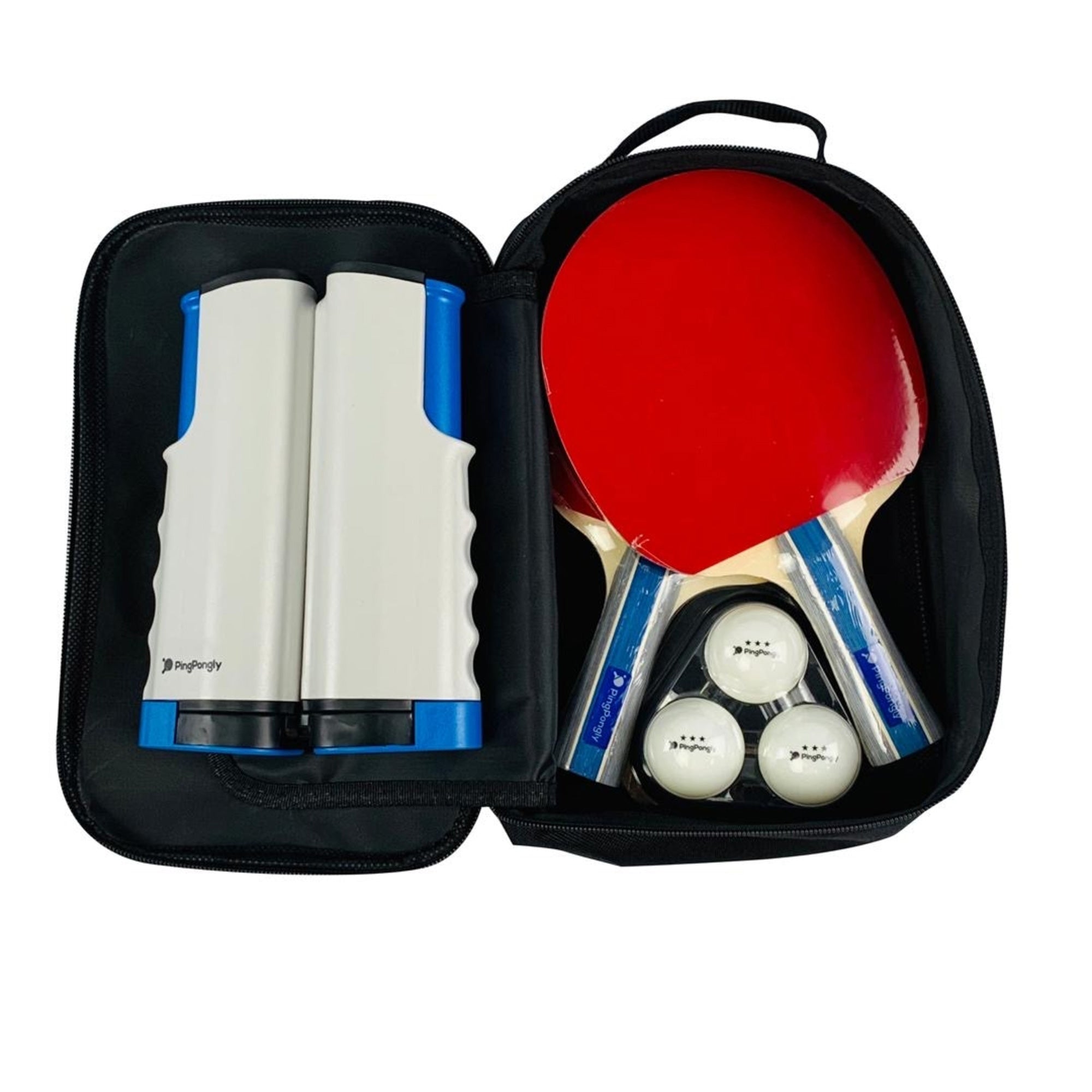 PingPongly Retractable Table Tennis Set - alternate angle