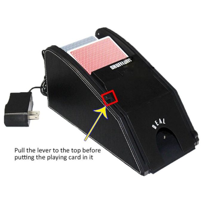 Card Shuffling Machine Electric Device - alternate angle