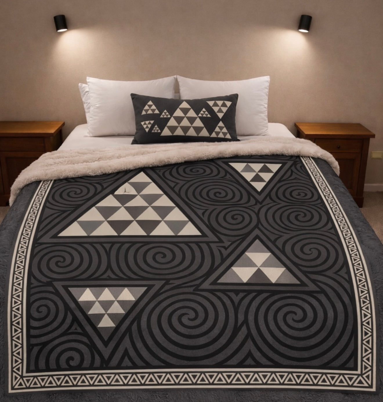 Adult Faux Fur Blanket and 2 Pillowcases Winter Preorder
