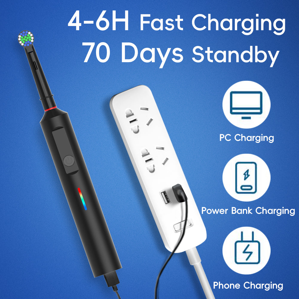 360 Rotating Electric Toothbrush for Advanced Plaque Removal - detail