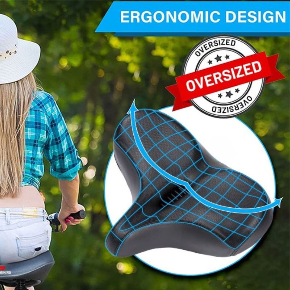Extra Large Bike Seat With Comfortable Thick Foam and Waterproof - detail