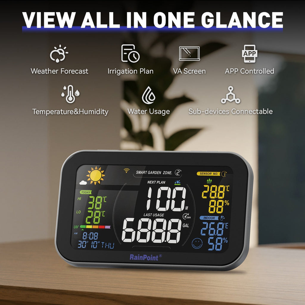 Rainpoint 2-Zone Wi-Fi Sprinkler Timer - in use