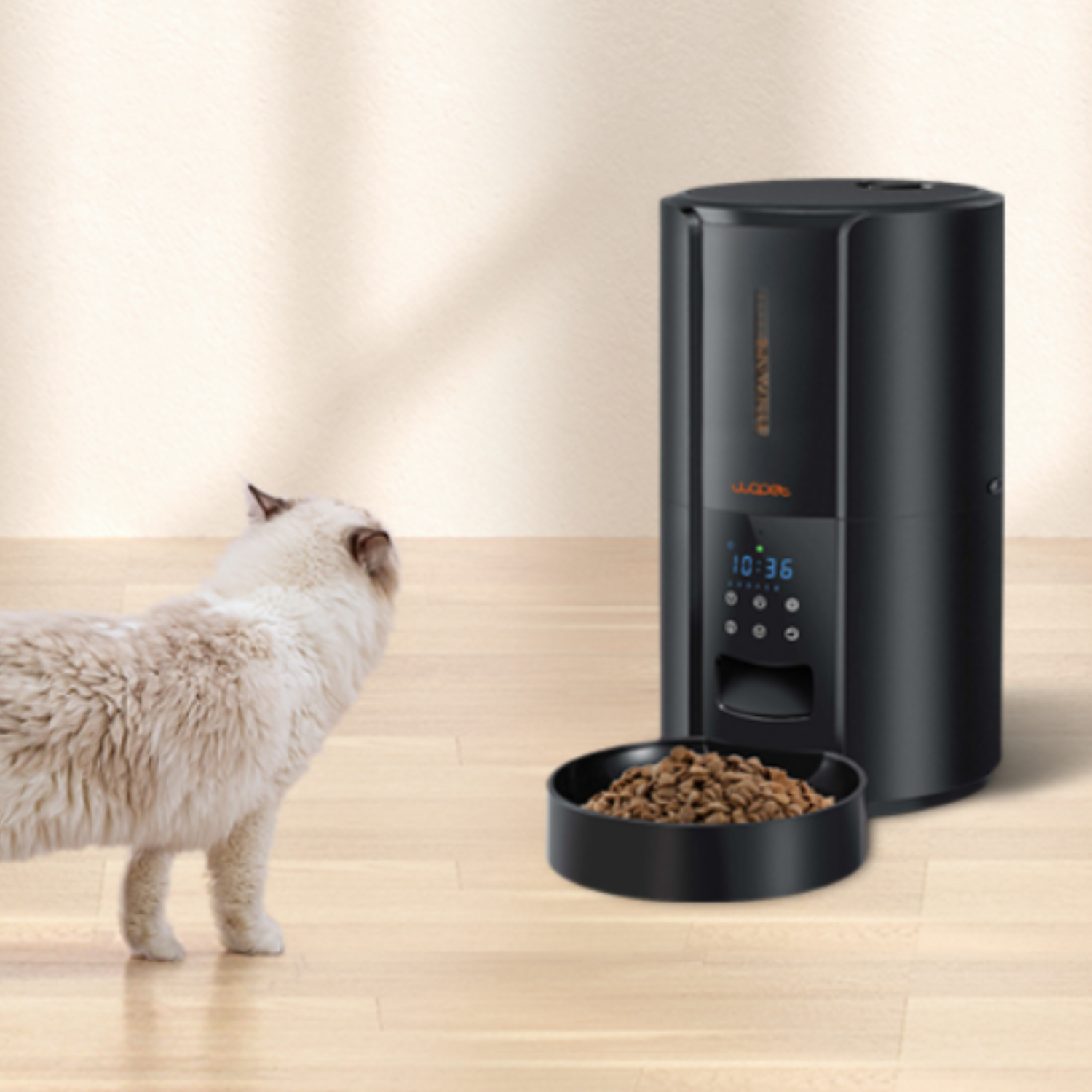 Exclusive Large Automatic Dog Cat Time Pet Food Feeder Dispenser - alternate angle