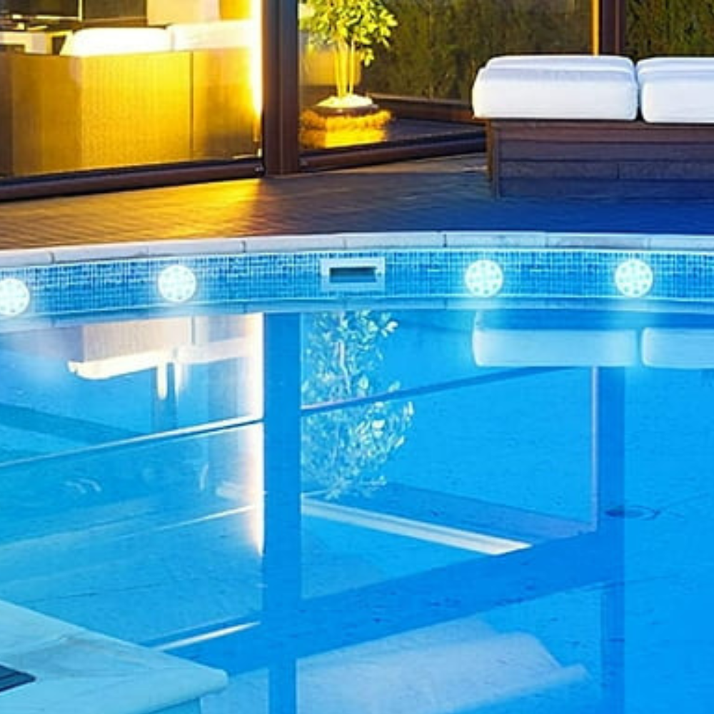 Colorful Submersible LED Pool Party Lights - detail