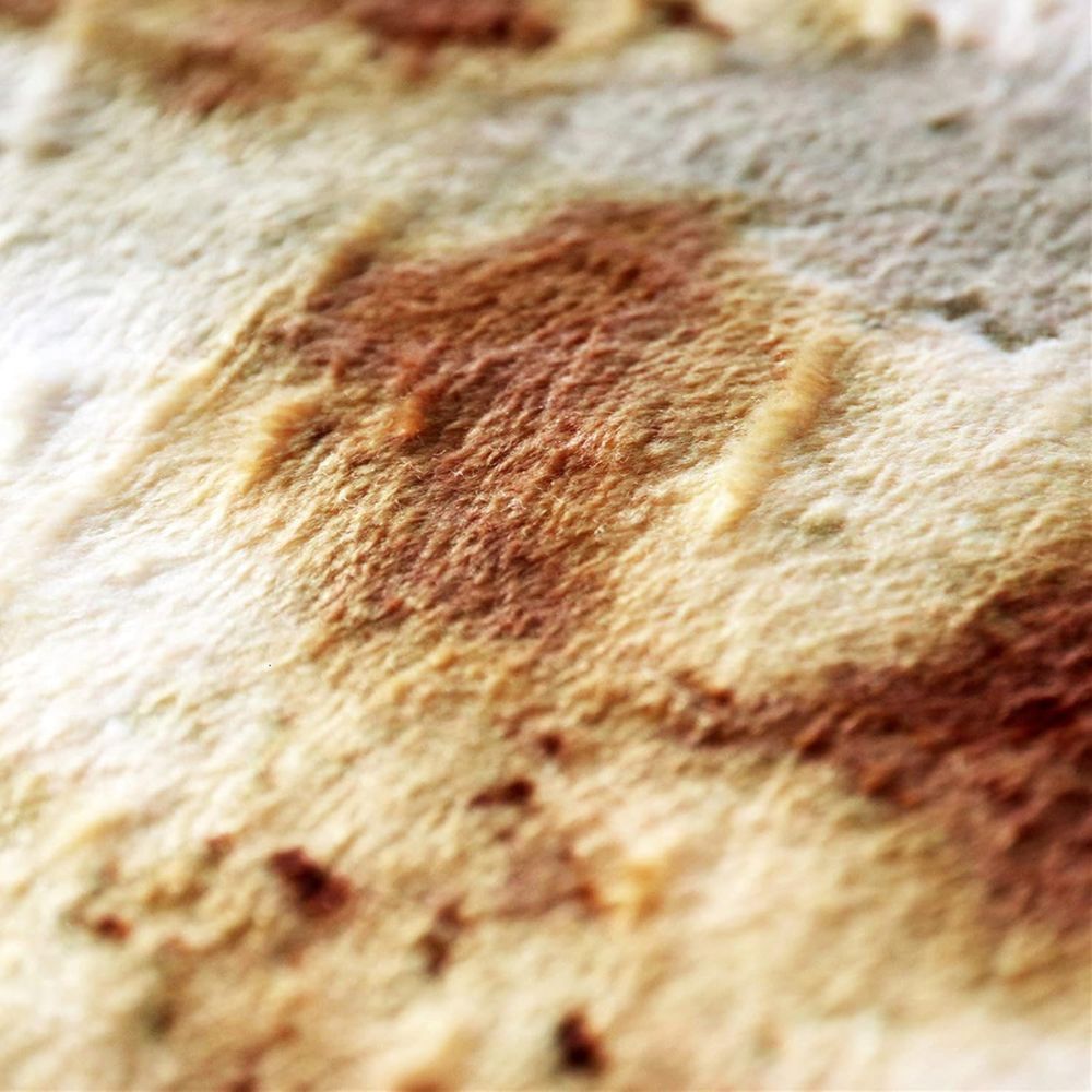 Burrito Tortilla Food Throw Blanket - detail