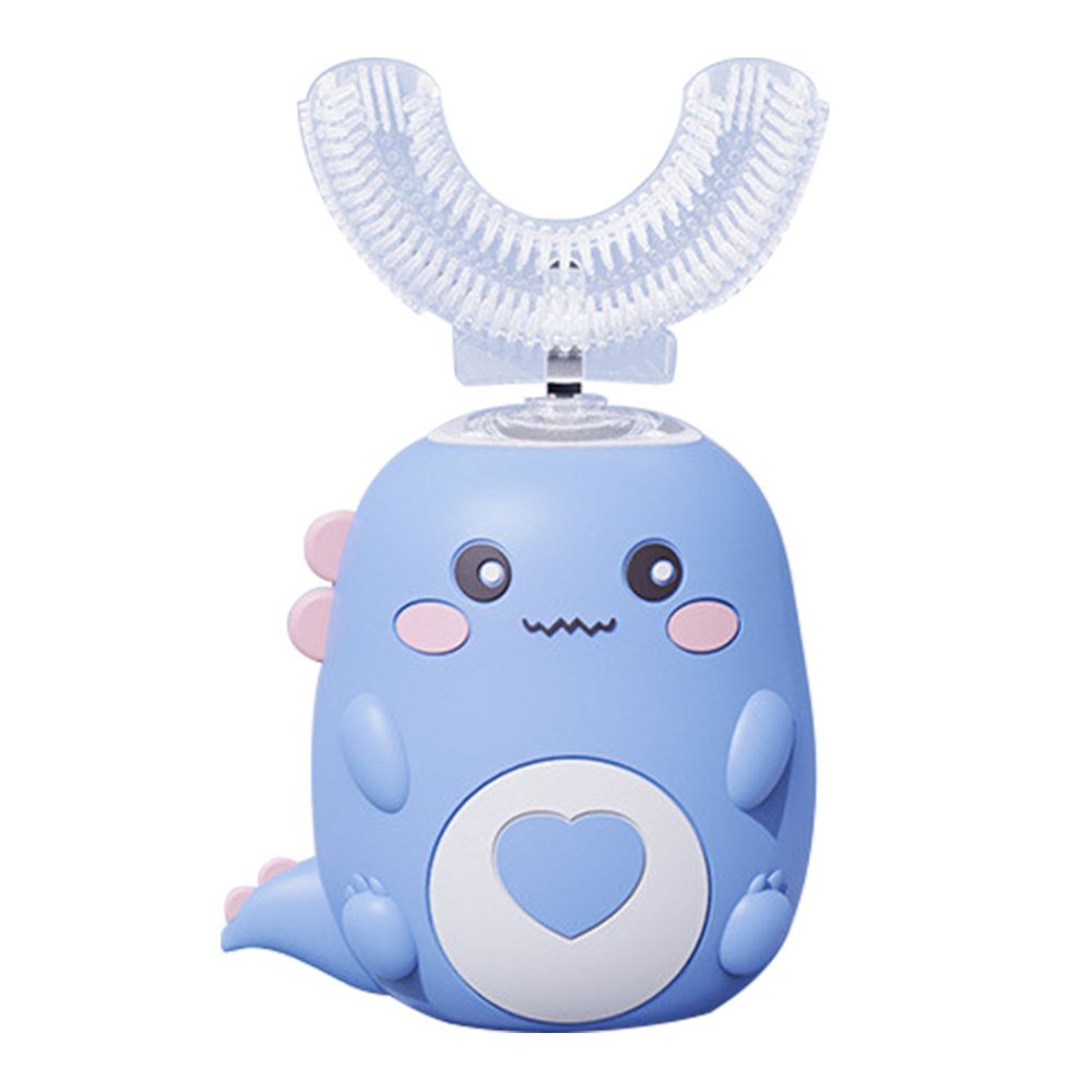 360 degrees U-Shape Sonic Electric Toothbrush for Kids - 6 Brush Head & Mode Options - in use