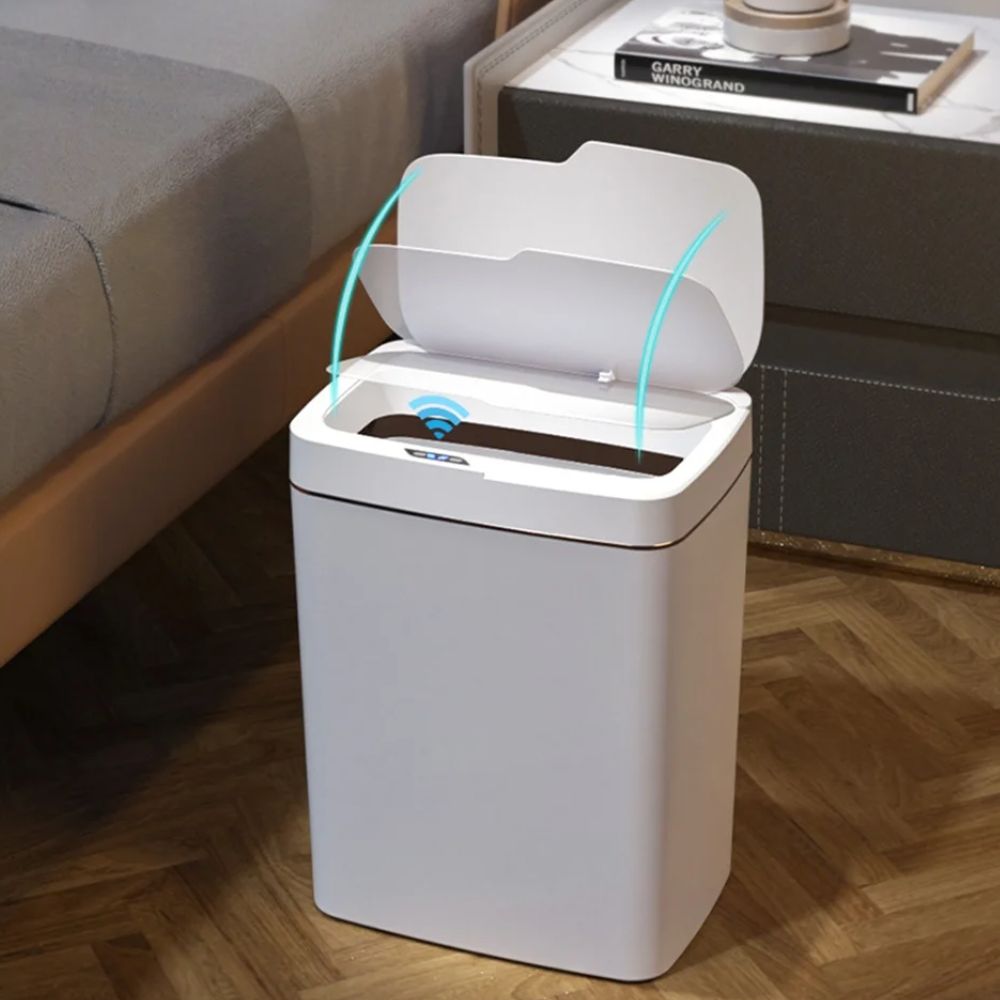 Automatic Smart Motion Sensor Garbage Trashcan - alternate angle