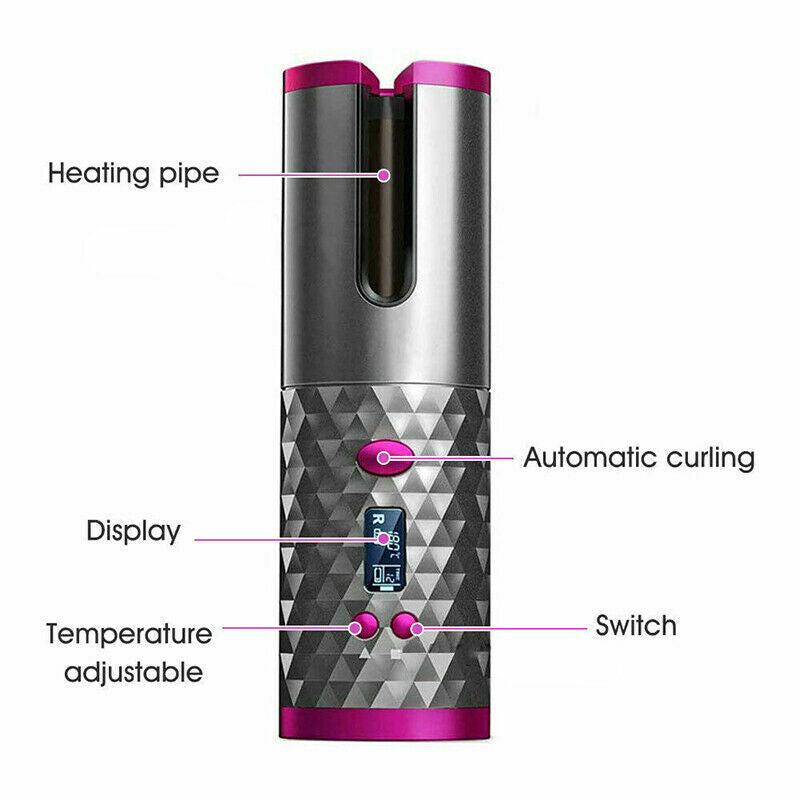 Easy Cordless Automatic Hair Curler for Women - detail