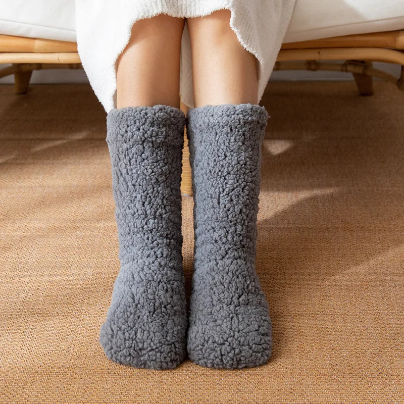 Cozy Cashmere Thermal Socks for Winter - in use