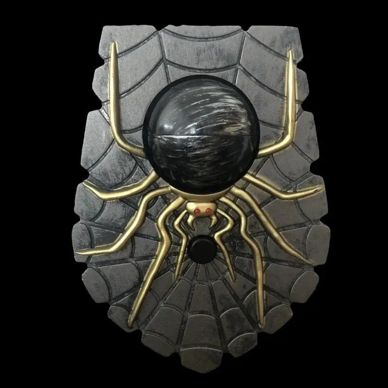 Creepy Spider Eyeball Doorbell Halloween Outdoor Ornament - in use