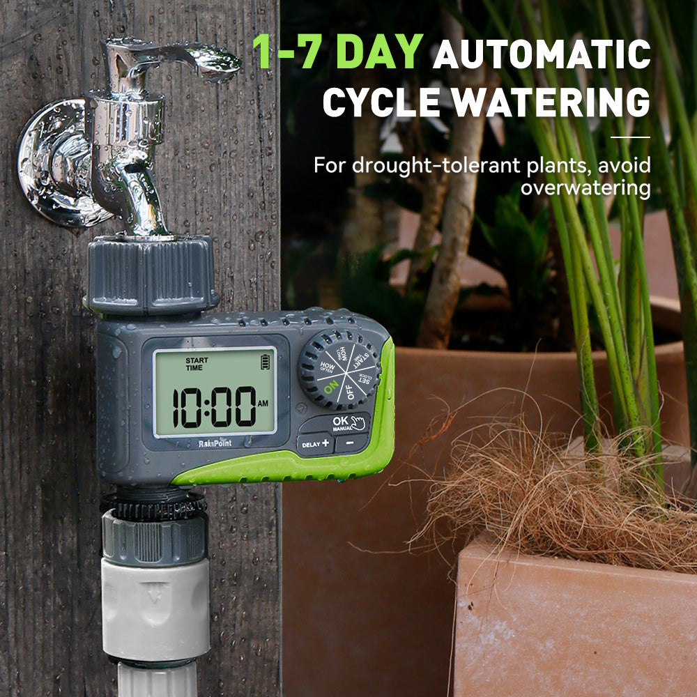 Rainpoint Single-Outlet Programmable Sprinkler Timer - detail