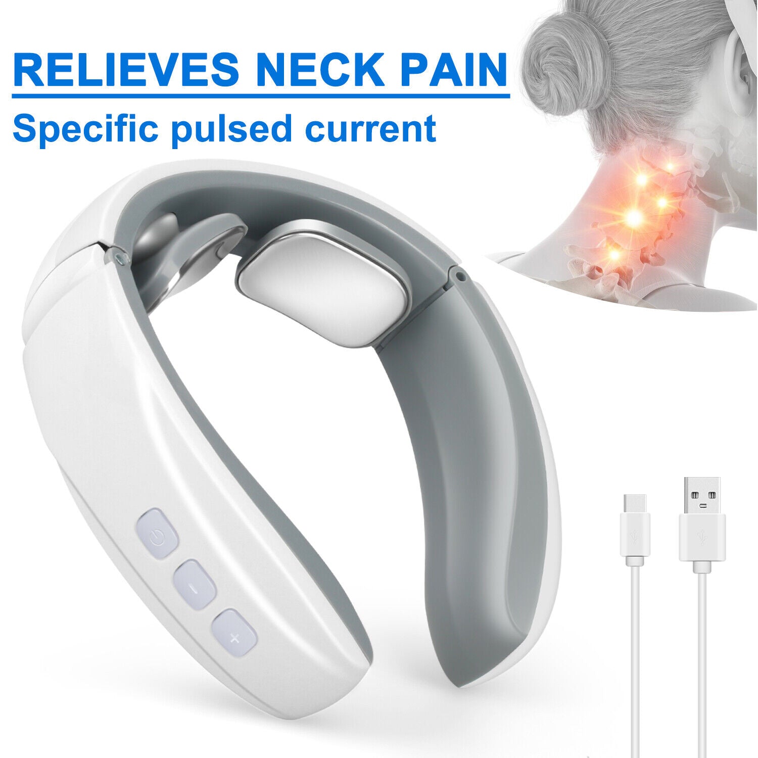 Electric Shock Pulse Neck and Shoulder Kneading Massager - detail
