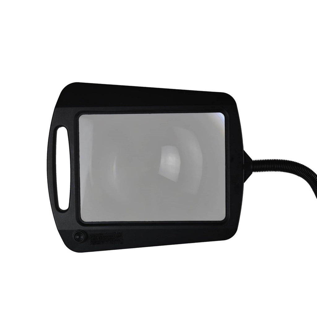 Daylight24 Full Page Magnifier Floor Lamp - Black Finish - alternate angle