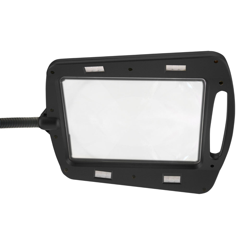 Daylight24 Full Page Magnifier Floor Lamp - Black Finish - alternate angle
