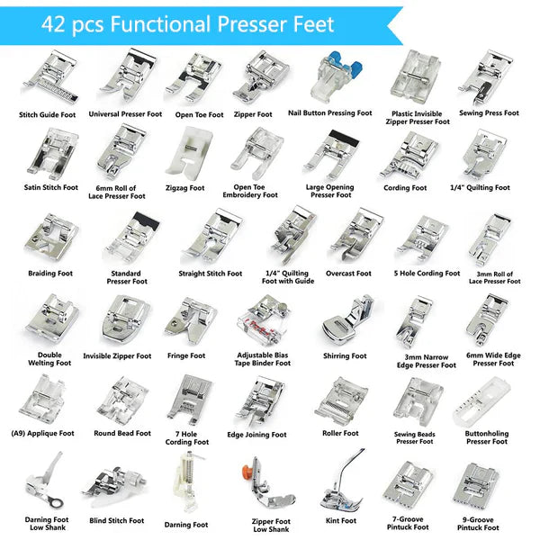 42 Pcs Ultimate Presser Foot Set - detail