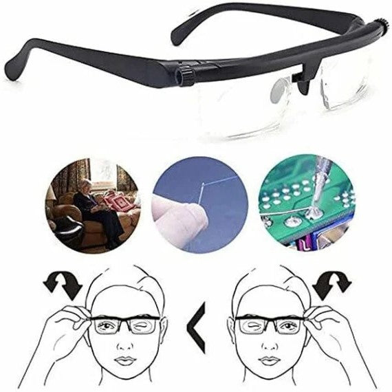Adjustable Focus Glasses Near And Far Sight - alternate angle