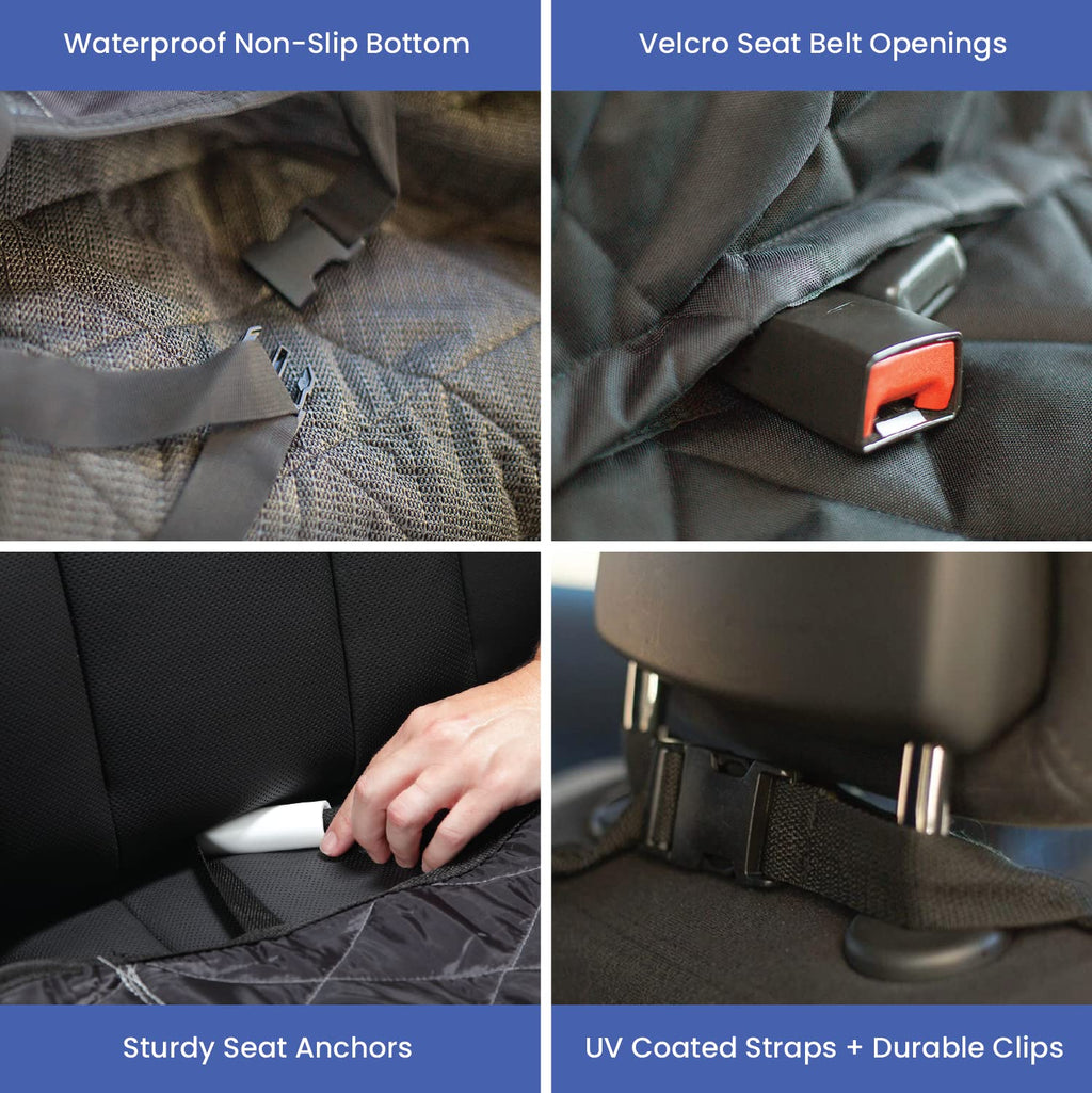 Dog Rear Seat Cover - alternate angle