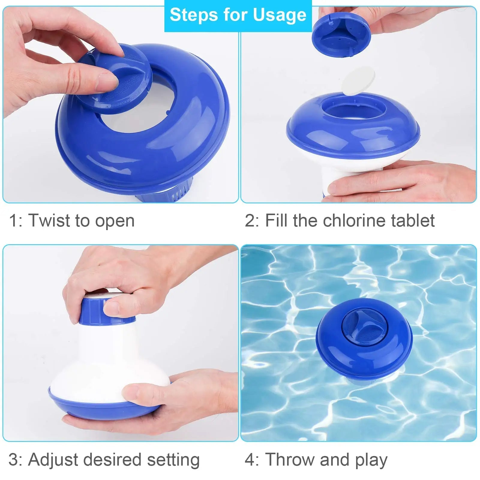 Adjustable Pool Chlorine Floater - detail