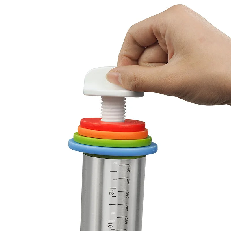 Adjustable Rolling Pin with Rings - detail