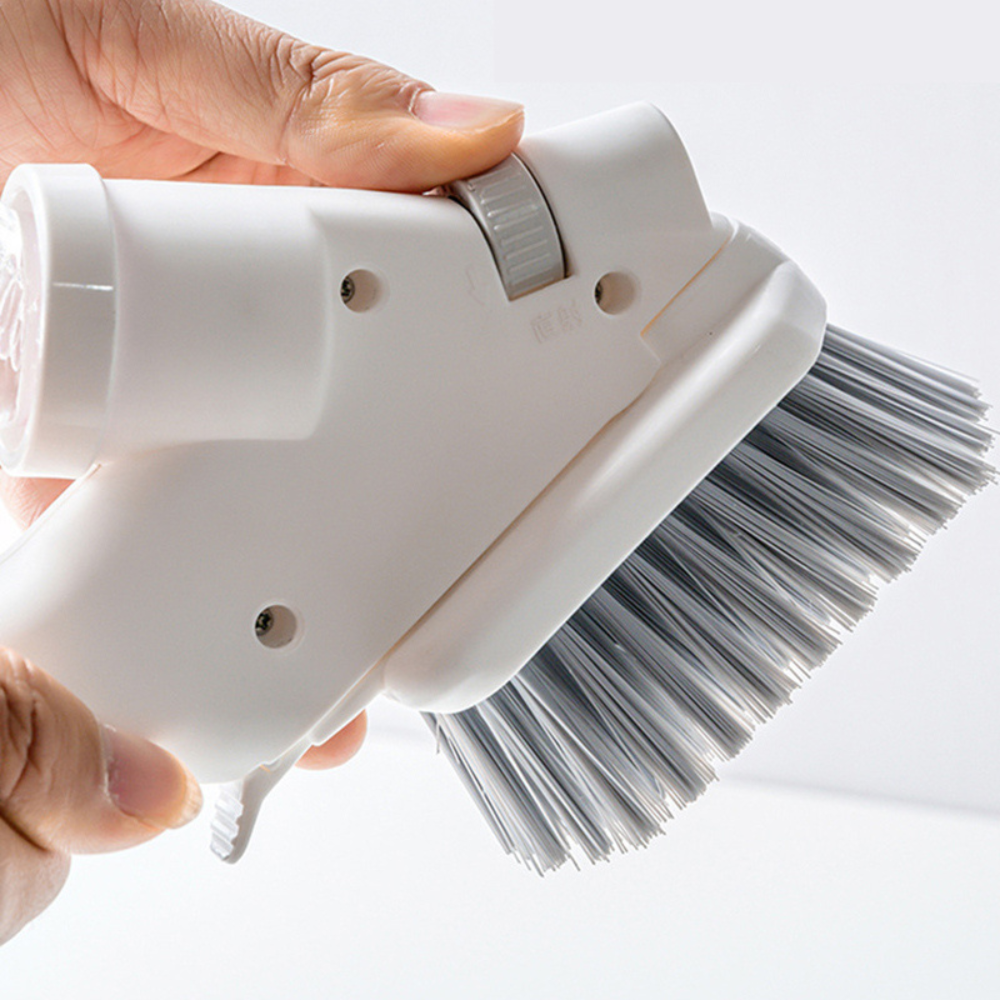 4-In-1 Bathroom Floor and Wall Cleaner Tool - in use