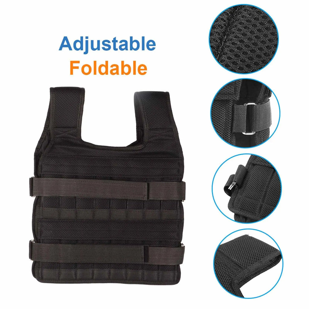 Heavy-Duty Workout Vest Weight - in use