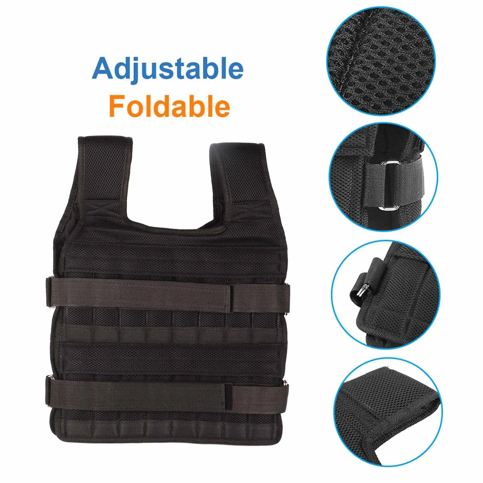 Heavy-Duty Workout Vest Weight - in use