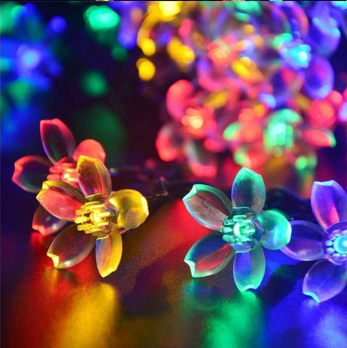 Solar Cherry Blossom Lights All Weatherproof - detail