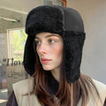 Fleece Trapper Hat Winter Bomber Hat - alternate angle