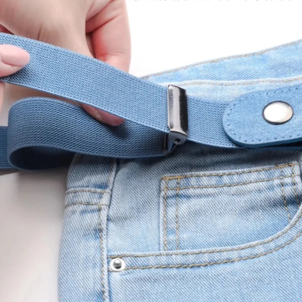 Adjustable Elastic Invisible No Buckle Belt - alternate angle