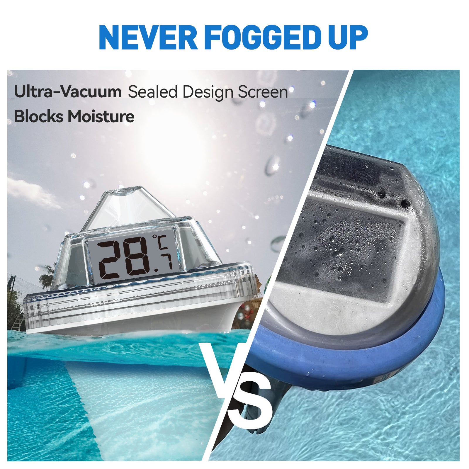 Wireless Pool Thermometer - Accurate Swimming Pool & Pond Temperature Monitor, Wireless