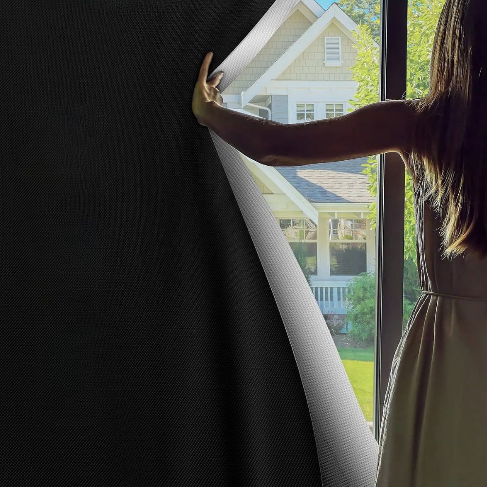 Adhesive Blackout Sun Blocking Window Cover Shade - detail