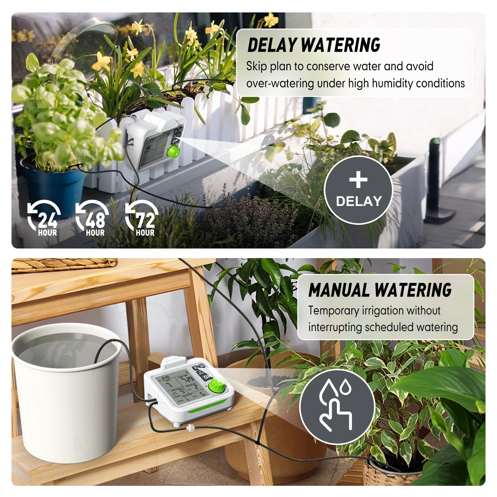 Rainpoint Automatic Plant Watering System With Large Display, Automatic - alternate angle