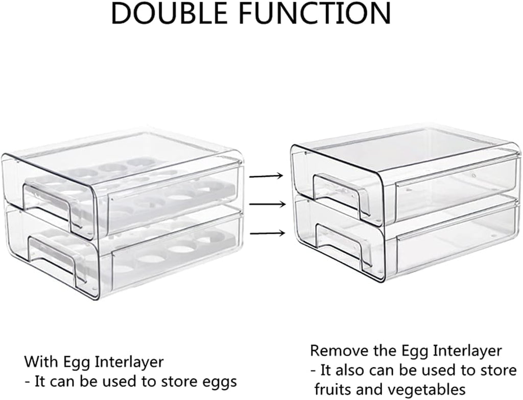 Egg Container Holder For Fridge - in use