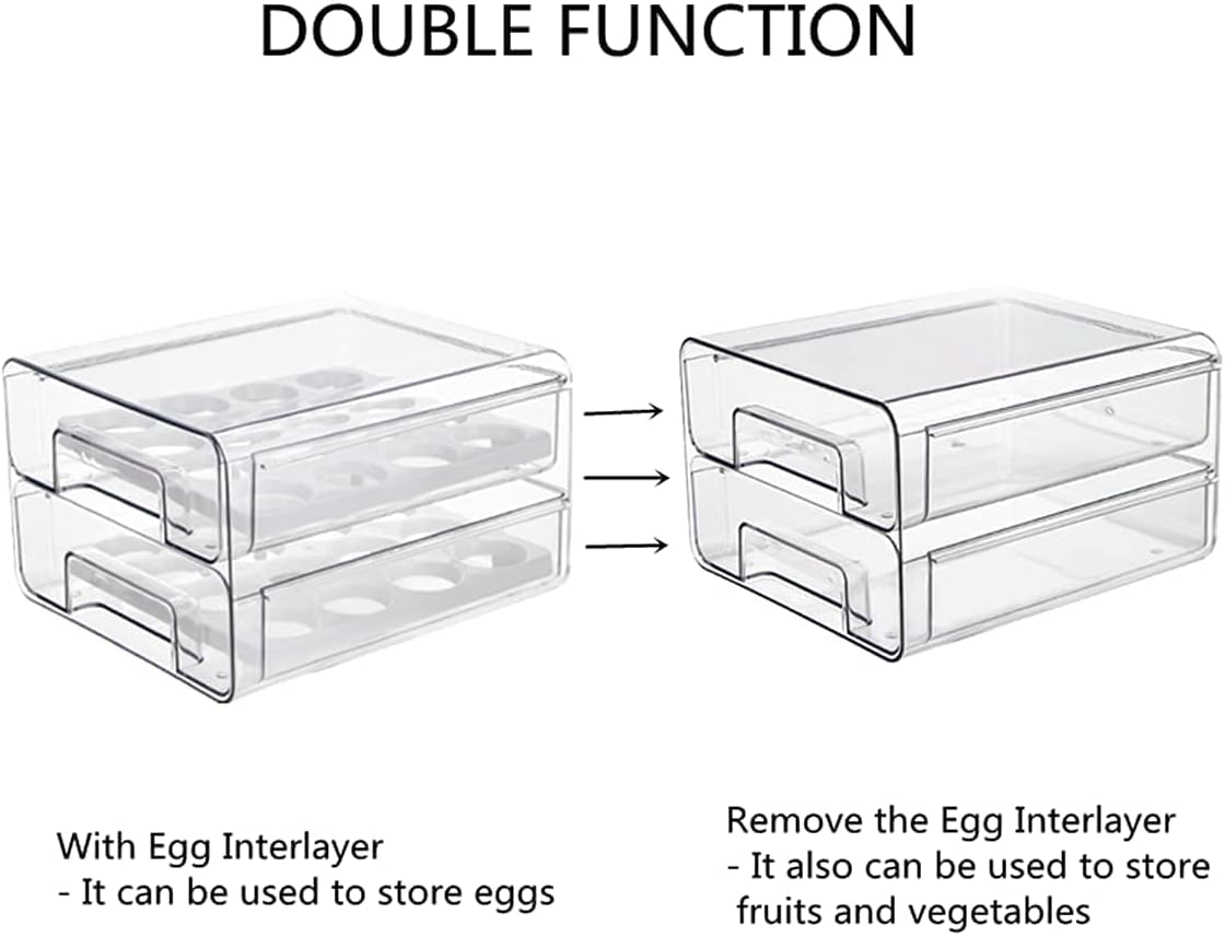 Egg Container Holder For Fridge - in use