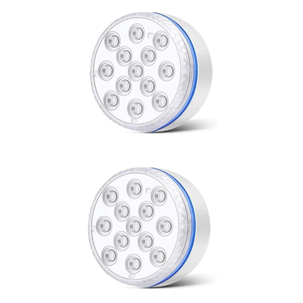 Colorful Submersible LED Pool Party Lights - alternate angle