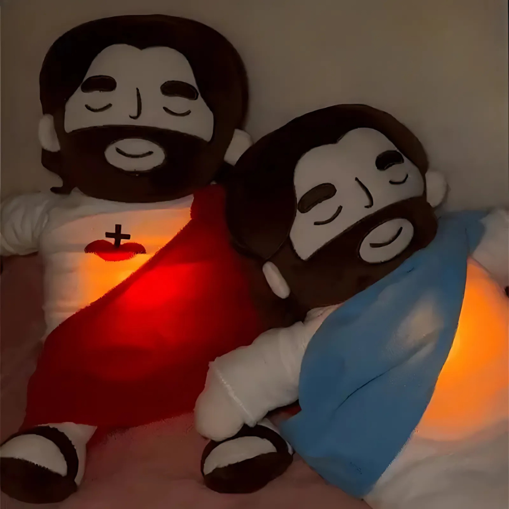 Breathing Jesus Soothing Plushie for Sleep Aid - detail