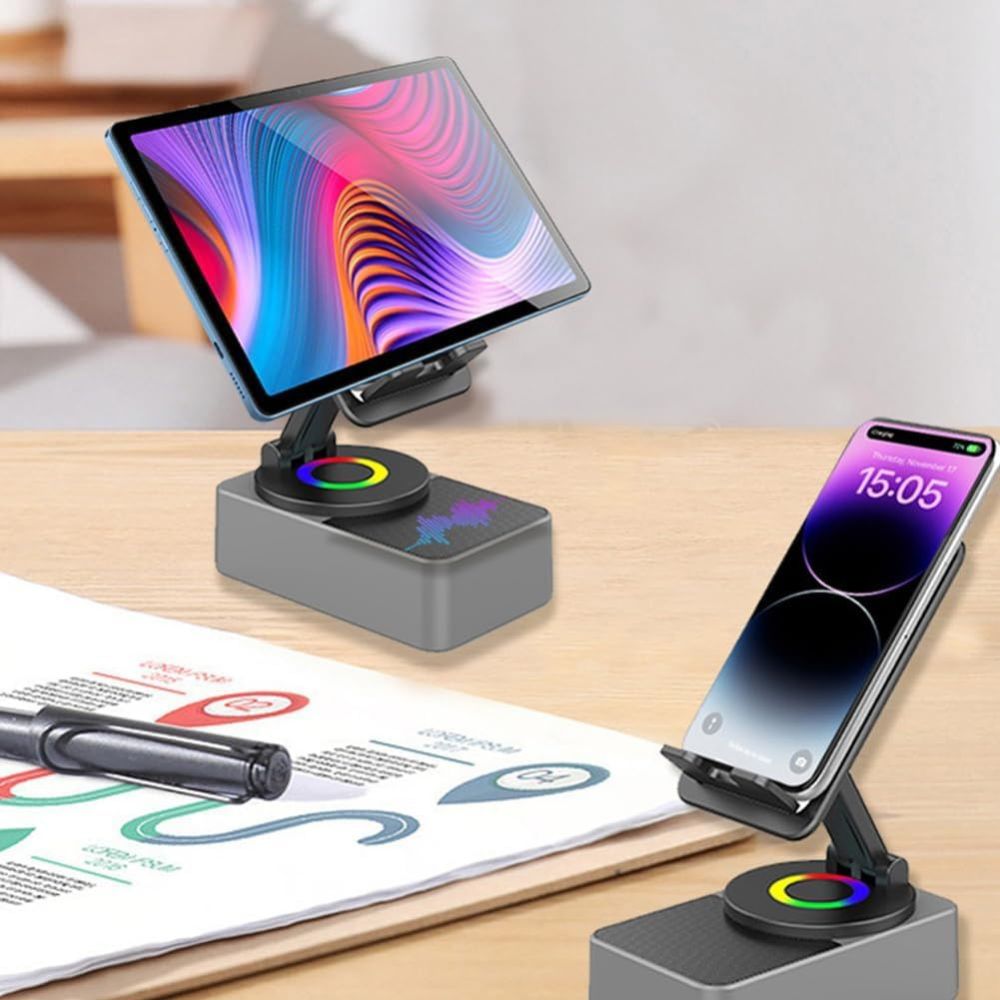 4-in-1 Phone Stand with Bluetooth Speaker - detail