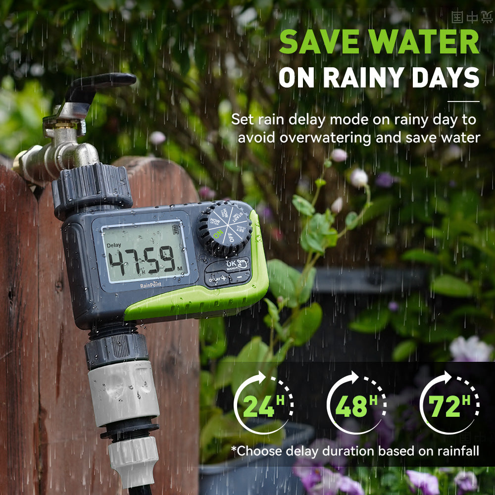 Rainpoint Single-Outlet Programmable Sprinkler Timer - detail