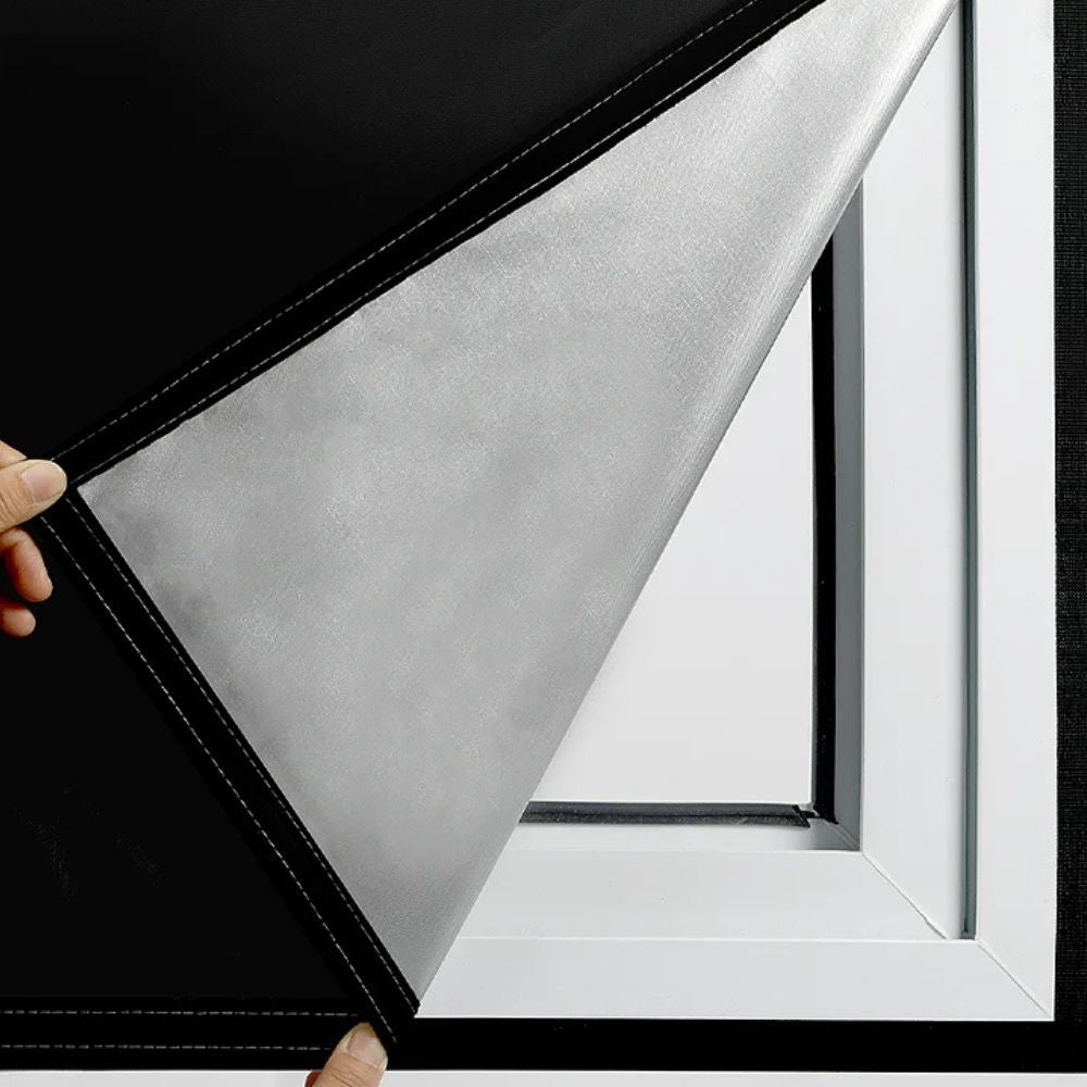 Adhesive Blackout Sun Blocking Window Cover Shade - in use