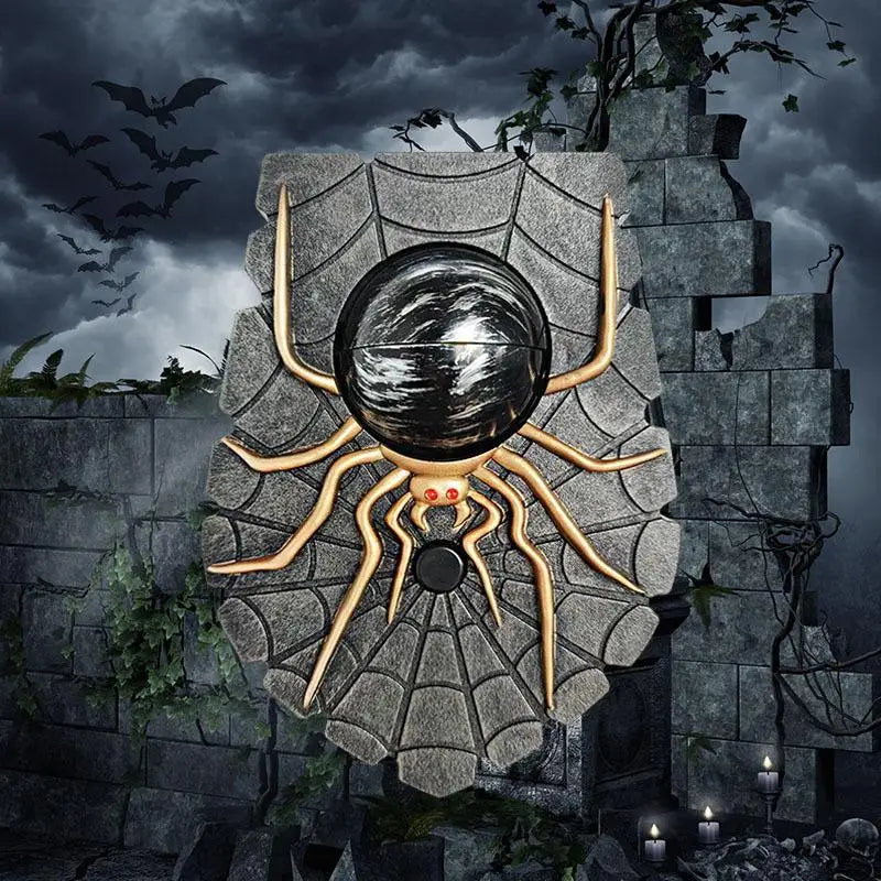 Creepy Spider Eyeball Doorbell Halloween Outdoor Ornament - detail