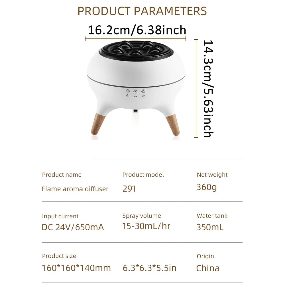 Dynamic Jellyfish Flame Aroma Diffuser - detail