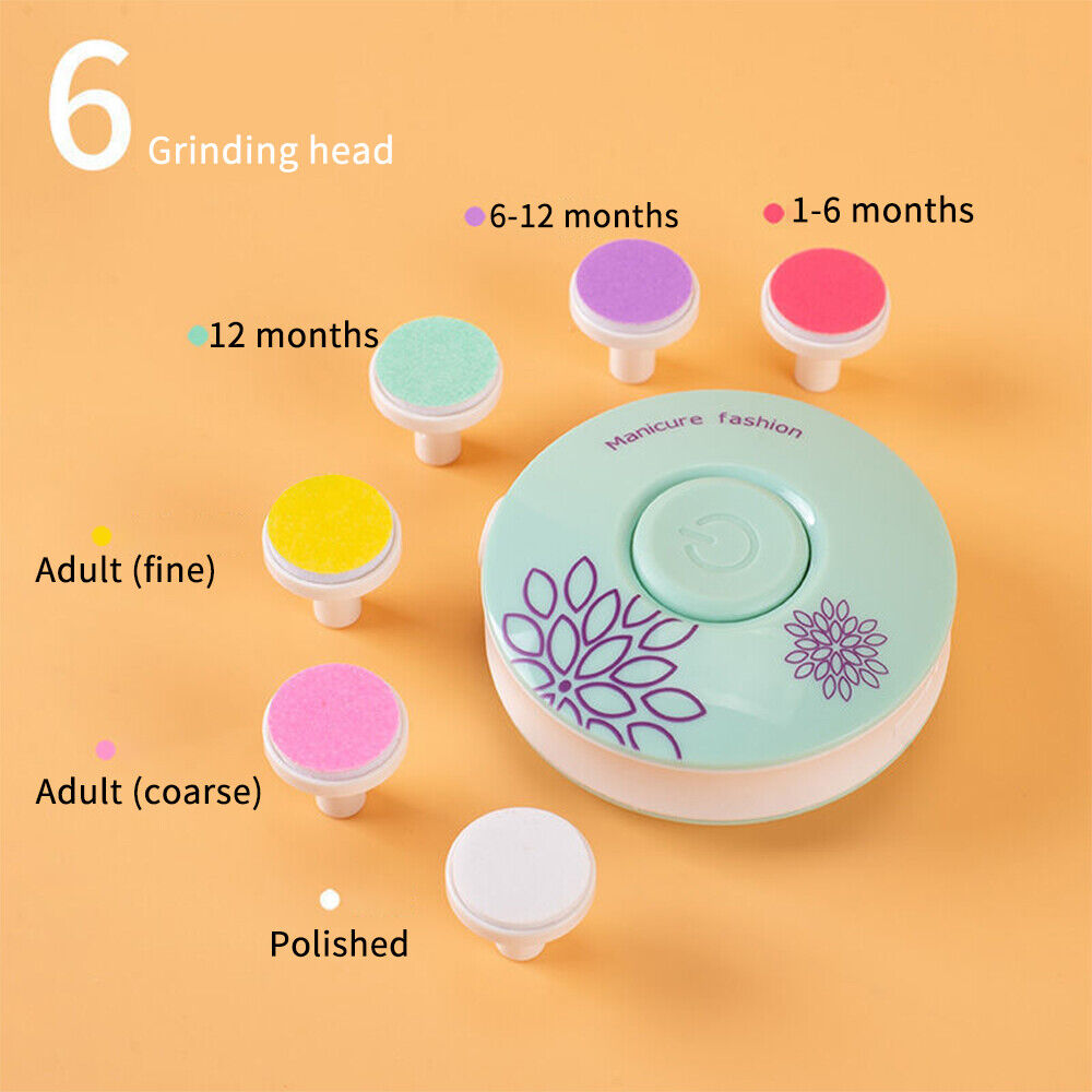 Baby Nail Trimmer with 6 Grinding Heads - detail